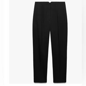 Zara high rise straight pant. Black. Size medium. Like new.